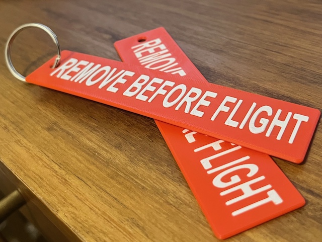 Remove Before Flight Tag